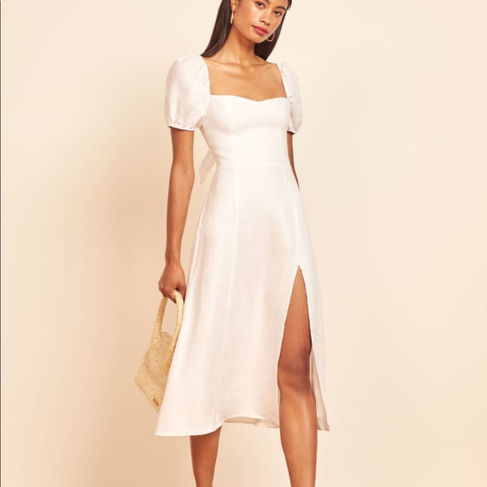 NWOT Reformation Denver Dress White